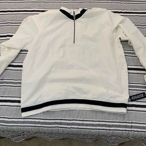 Cream/Black Elwood 3/4 zip jacket